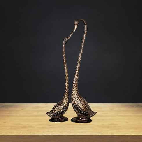 Brass Showpiece Duck Pair 6.38kg